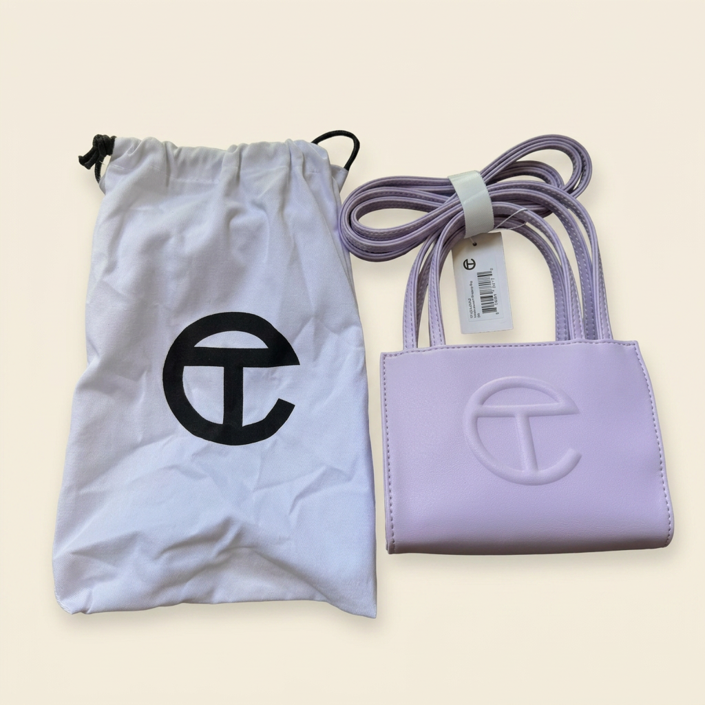 Telfar Small Shopping Bag — Lavender — angle