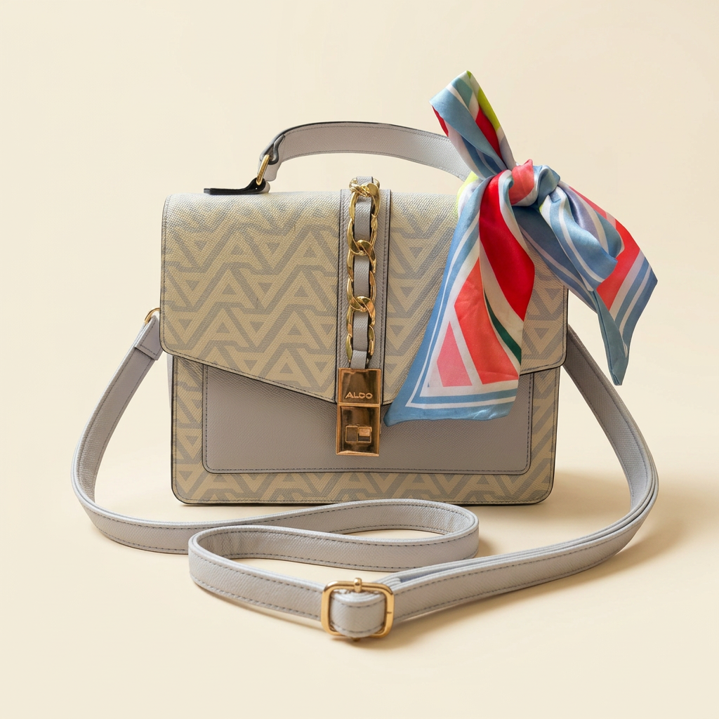 ALDO Chevron Top-Handle Crossbody — front